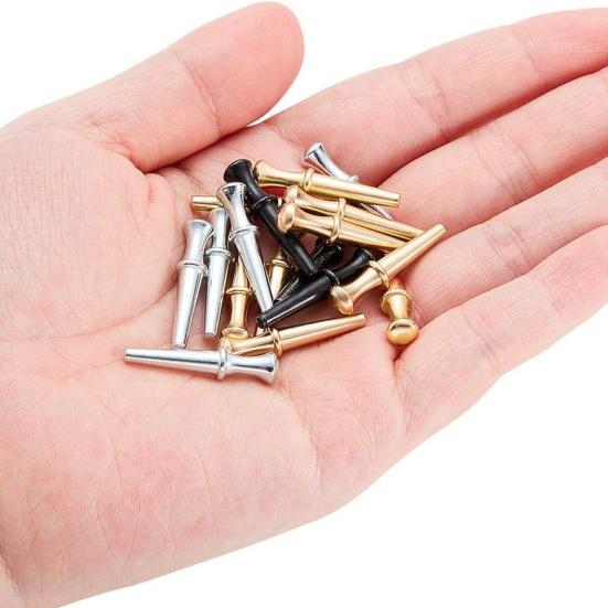 24 шт./набор Металлические колышки для криббидж-доски Подходят для отверстий 1/8 дюйма 3 цвета Табло для криббиджа Заостренные колышки для подсчета очков Аксессуары для игры в криббидж