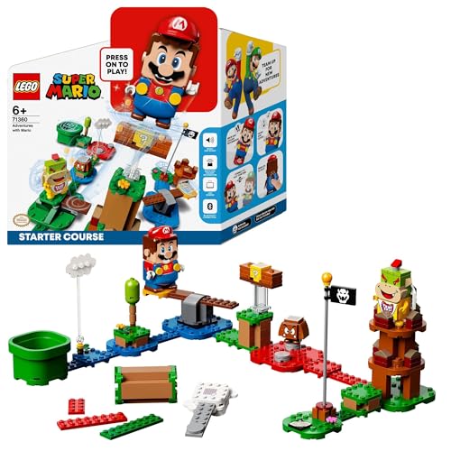 Игрушки LEGO Super Mario: LEGO(р) Марио(TM) Приключение Начинается ~ Стартовый Набор, Рождественский Подарок для Мальчиков и Девочек, Фигурки Марио, Игры, Игрушки, Обучающие To
