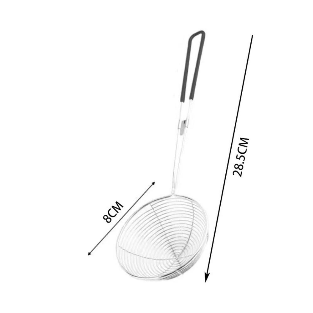 6cm 8cm 10cm Pearl Colander Stainless Steel Pearl Spoon Filter New Tapioca Scoop Kitchen Utensil