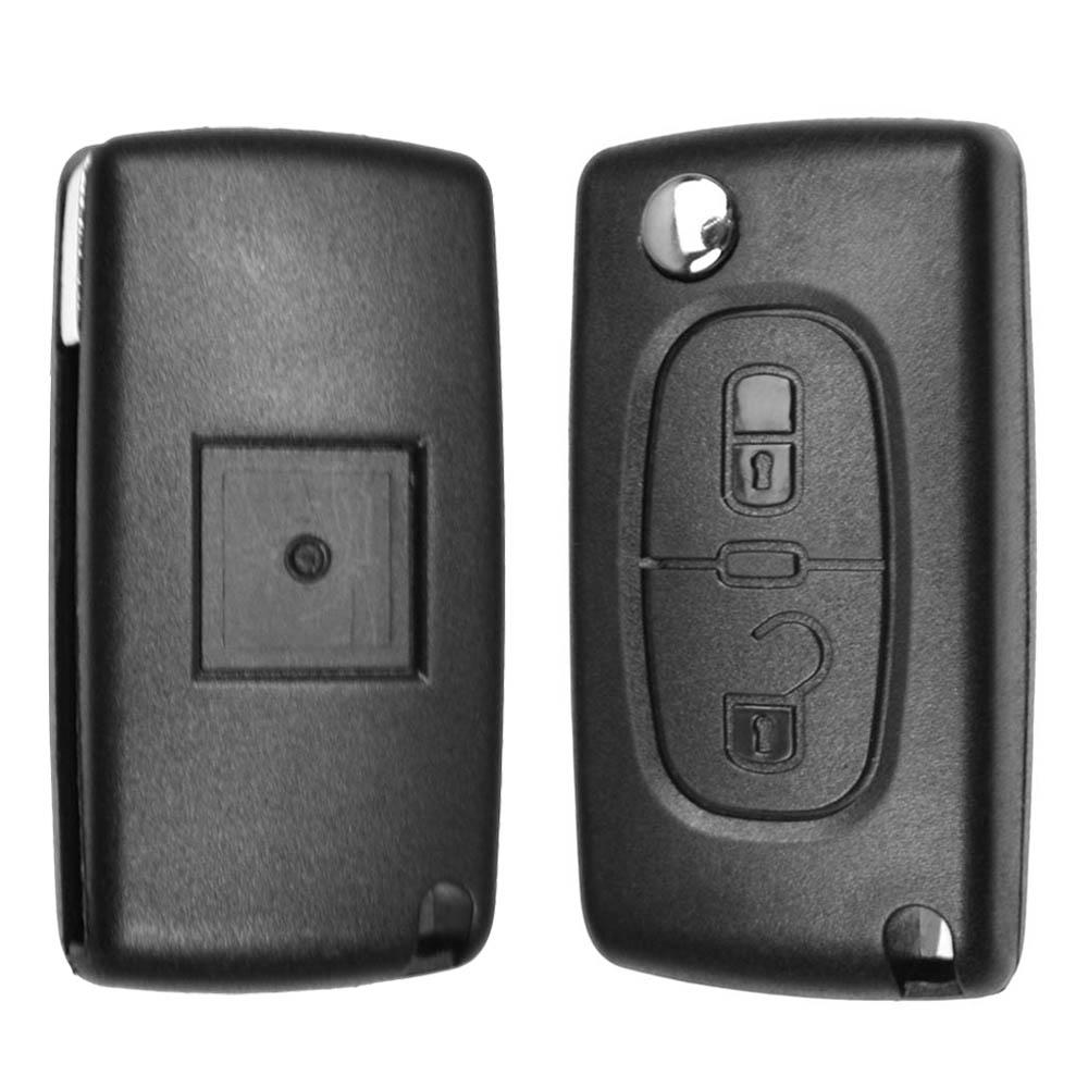 Car Key Remote Flip Key Shell Case 2 Buttons CE0523 CE0536 For Peugeot 308 207 307 3008 5008 807 For Citroen C2 C3 C4 C5 C6 C8