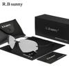 RBsunny Rimless Pilot Sunglasses Men Ultralight TR90 High Quality Round Frameless Eye Protect Glasses Mirror Lens Women Eyewear