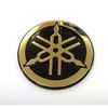 YAMAHA Genuine Yamaha Tuning Fork Logo Emblem Sticker Aluminum Coating Gold Black Diameter 45mm