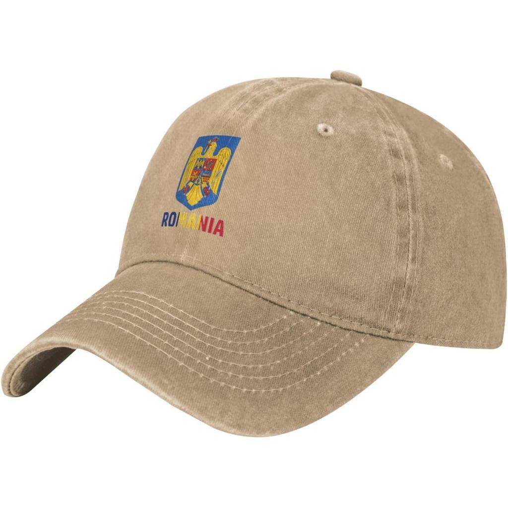 RoUnisexia Emblem Baseball Cap Washed Cotton Adjustable Low Profile Dad Hat for Unisex