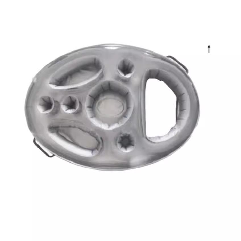 Экологичный ПВХ Надувной Подстаканник и Подставка с Отделением для Телефона и Множеством Отверстий для Напитков для Использования в Бассейне