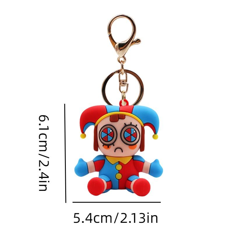 Удивительный цифровой цирк Силиконовый брелок-подвеска Идеально подходит для подарка на дни рождения, выпускные и многое другое!