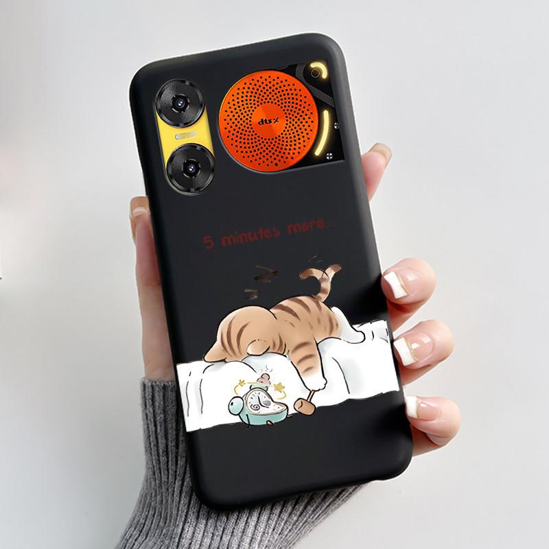 Case For ZTE Nubia Music 2 Z2460 Z2353 Music2 Phone Case Cute Rabbit Black Cover For ZTE Nubia Music Soft TPU Silicone Casing