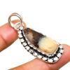 Septerian Stone Gemstone Handmade 925 Silver Plated Jewelry Pendant 1.96"