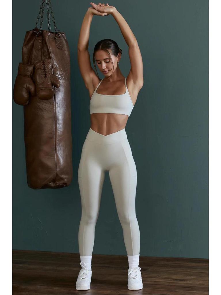 Европейский и американский спортивный бюстгальтер Lulu Nude Feel: Ударопрочный, красивый топ для йоги и фитнеса с открытой спиной для женщин