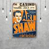 Artie Shaw Metal Signs wall decor Vintage Tin Signs Captain Metal Poster Decor for Bar Pub Club Wall Decoration