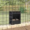 Rabbit Feeder Black 20 x 12.5 x 25 cm Cold Rolled Steel