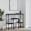 VidaXL Black Console Table 89.5x28x76 Cm Engineered Wood 833383