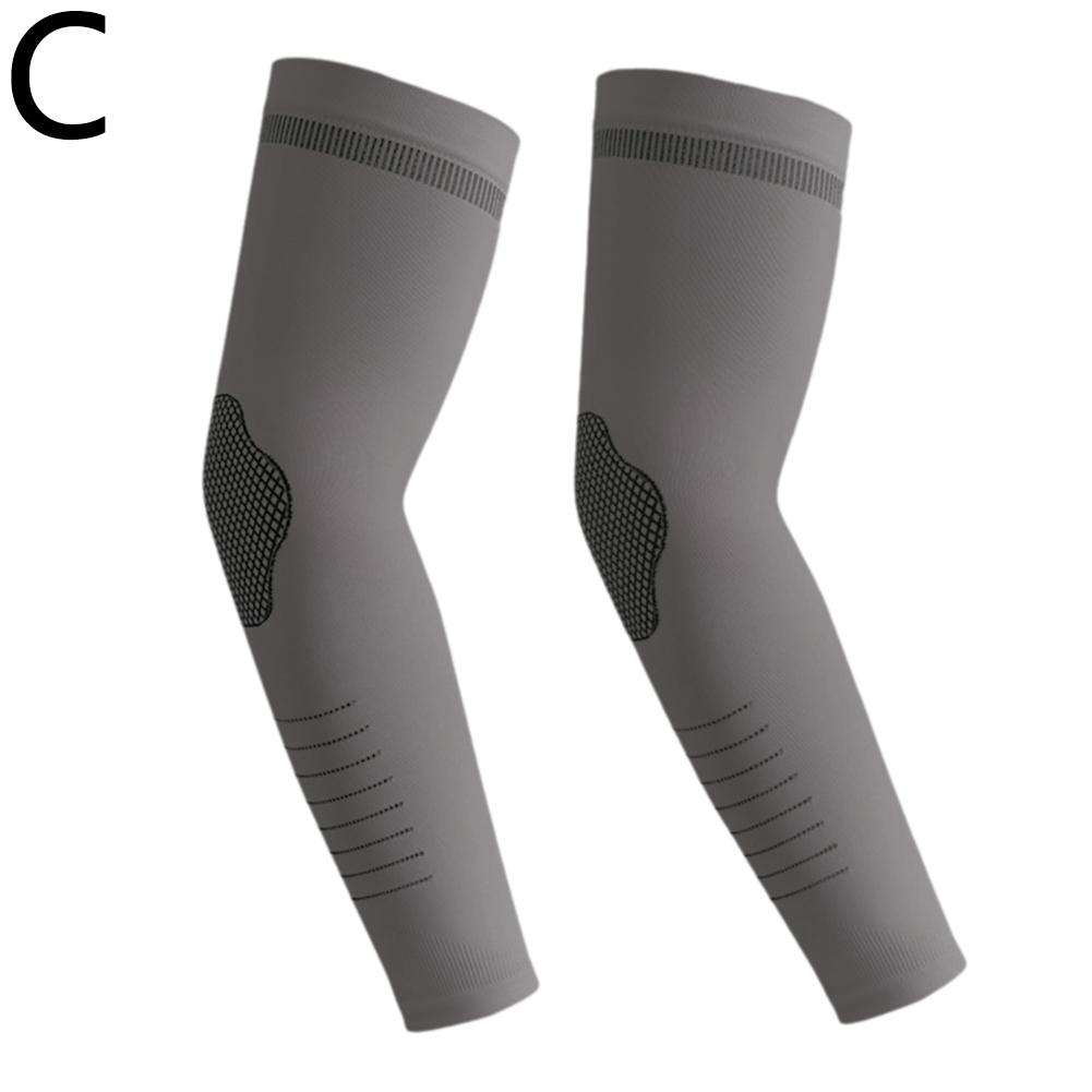 1Pair Summer UPF50+ Arm Sleeves Cool Feeling Breathable Ice Silk Cycling Sleeve Running Fishing Sunscreen Arm Support Unisex New