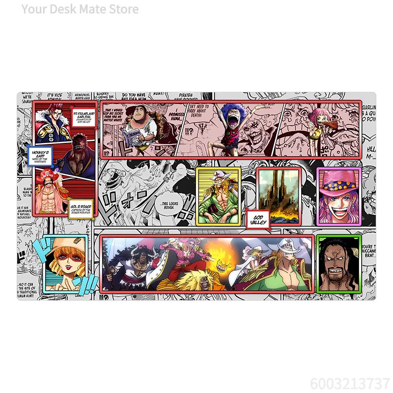 Аниме One Piece OPCG Специальные игровые аксессуары DIY Игровой коврик для карт Серия комиксов Нами Перона Багги Коллекция Подарочные игрушки