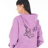 Худи оверсайз с капюшоном и спущенной линией плеча Jy Rabbit_Фиолетовый