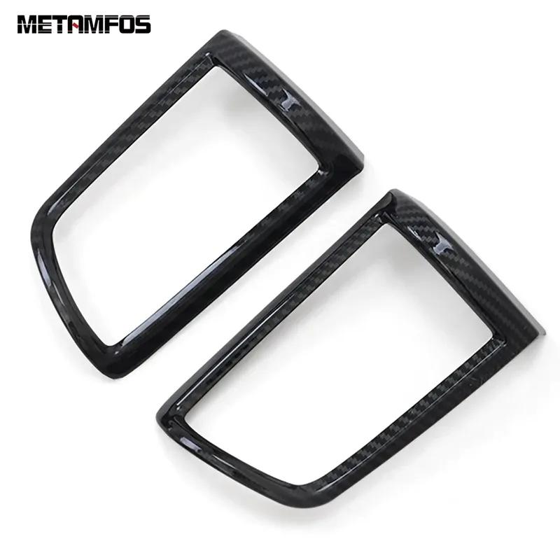 For Mitsubishi Eclipse Cross 2017-2024 2025 Carbon Fiber Side Front Air Condition AC Vent Outlet Cover Trim Interior Accessories