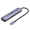 Ugreen Многопортовый USB-C адаптер 5-в-1 с HDMI 4K 60 Гц и Gigabit Ethernet