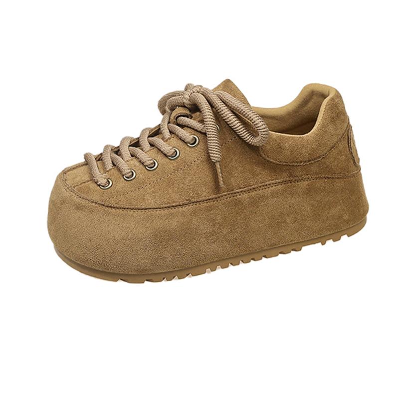 Модные балетки Женские лоферы Туфли на шнуровке Замшевые дизайнерские спортивные туфли 2025 Модные повседневные женские кроссовки Осень Новые Zapatillas De Mujer