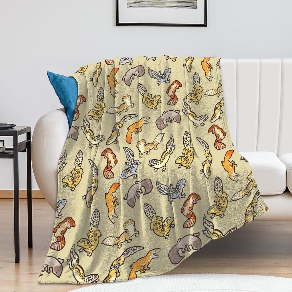 Lizard Print Blanket Retro Ethnic Style Blanket Flannel Blanket Holiday Gift Blanket Source