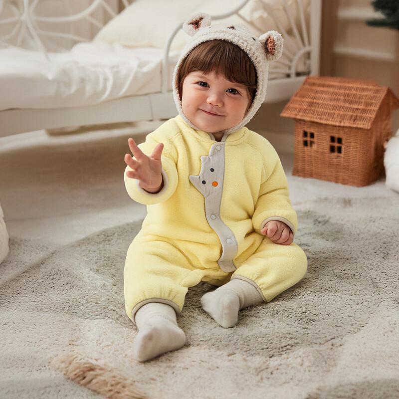 minibala Anti-Static Fleece Baby Jumpsuit
