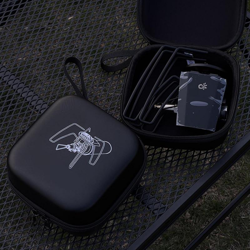 Camping Stove Storage Bag For Spider Stove Waterproof EVA Carry Case Double Zipper Spider Furnace Organizer Camping Accessories