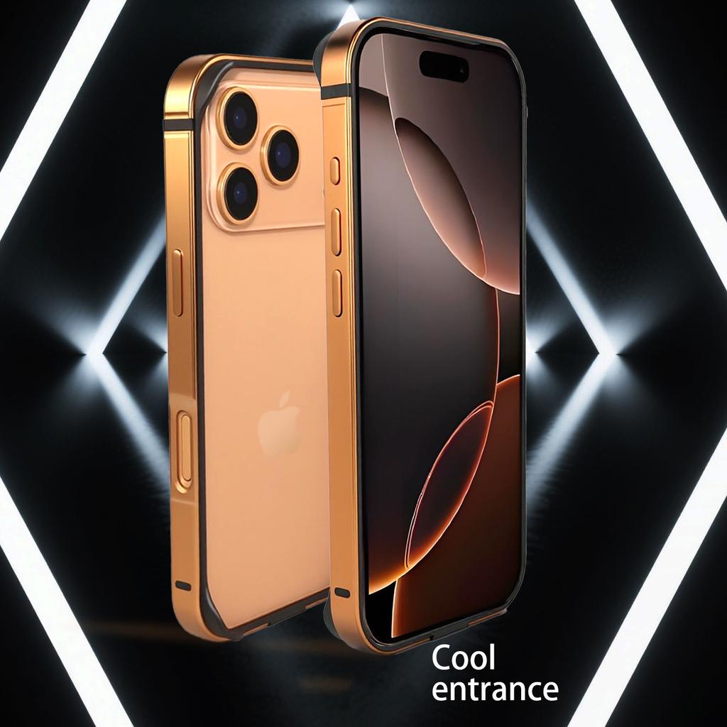 Бампер для iPhone 17 Pro Ультратонкий Металлический ТПУ Чехол-рамка для телефона Защитная крышка