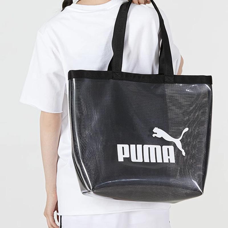 New PUMA Polyurethane Jelly Bag Shoulder Bag Handbag Regular Women's Black 078871-01