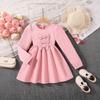 Модное платье для девочек, летнее детское розовое платье принцессы