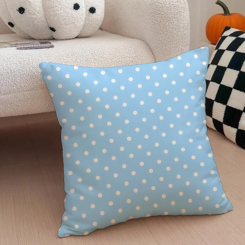 casual Solid colored small wavepattern design Cushion Cover Throw Pillow Cover Hidden Button Durable Polyester Chair Cushion
