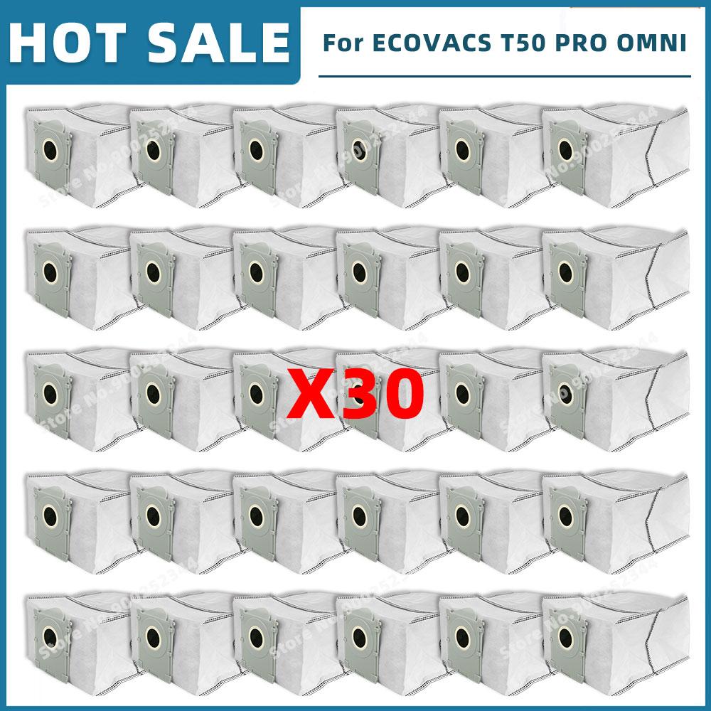 Совместимость для ( ECOVACS T50 OMNI / T50 PRO OMNI ) Запасные части Аксессуары Основная боковая щетка HEPA-фильтр Тряпка для мытья пола Мешок для пыли