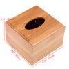 Wooden Tissue Box Home Tissue Storage Container Napkin Paper Holder Case for Office Hotel Decor