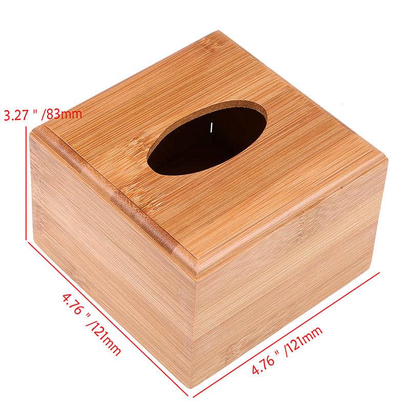 Wooden Tissue Box Home Tissue Storage Container Napkin Paper Holder Case for Office Hotel Decor