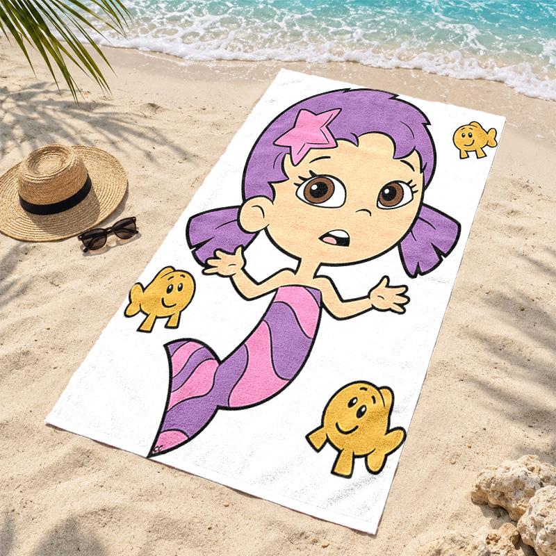 Bubble Guppies Microfiber Beach Towel Quick Dry Sand Free Lightweight Beach Towels for Travel Swimming Camping