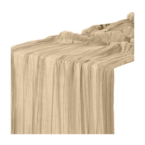 Флаг Однотонный Плиссированный Дизайн Богемный Стиль Свадебная Настольная Дорожка