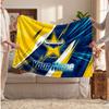 North Queensland Cowboys Flannel Blanket, Custom Name Text Personalized Soft Throw Blanket Home Decor Gift