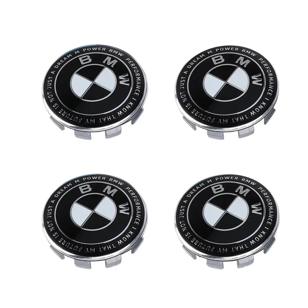 UZIS8 4Pcs 56MM/68MM Car Styling Wheel Center Cap Hub Covers For BMW G32 G30 G01 G02 G05 G06 G07 G26 G23 G22 F40 F20 Badge Accessories