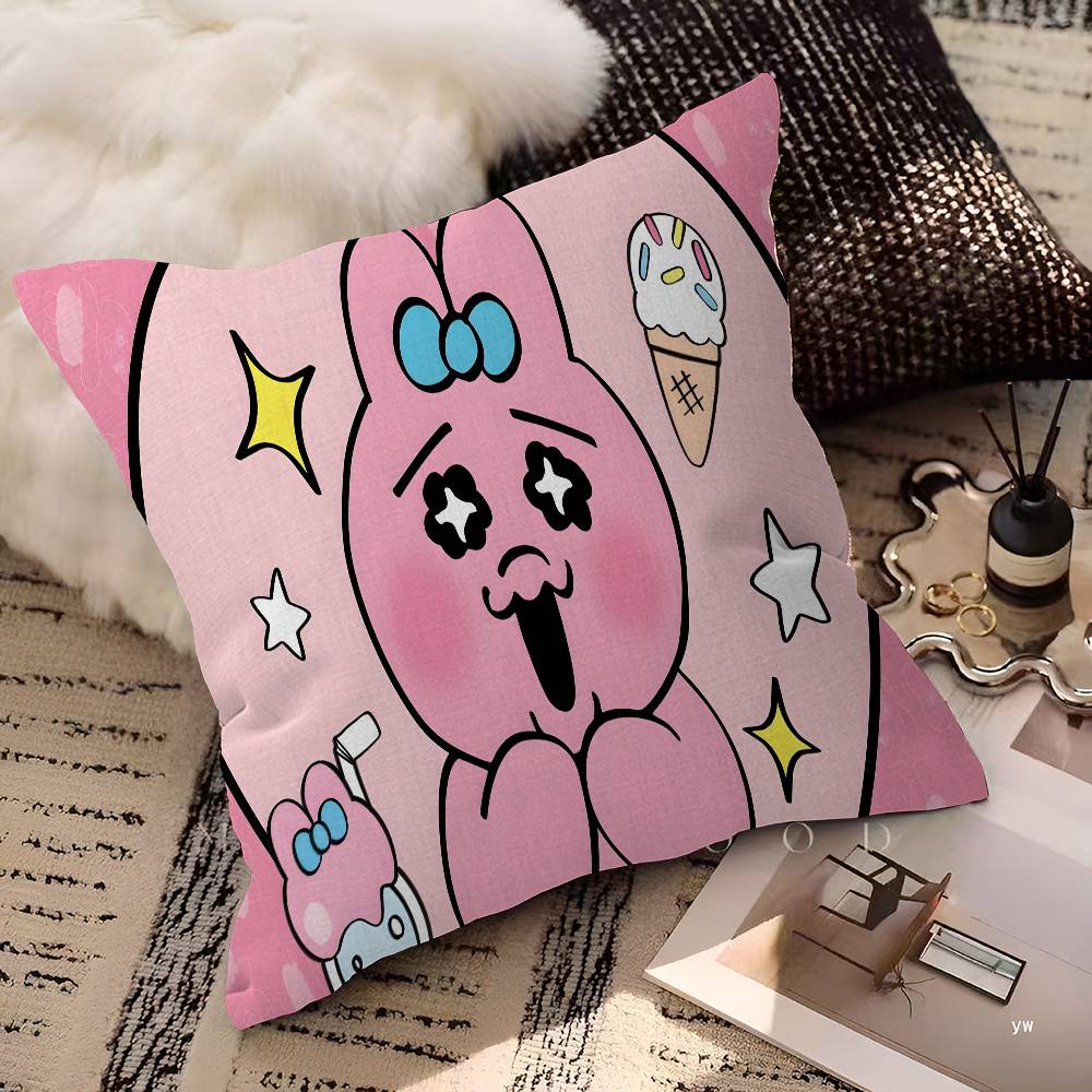 OOpanchu Cute Usagi Cushion Cover Decorative Pillow Sofa Home Decor Case Pillow Cases