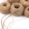 Джутовая веревка в рулоне для DIY поделок - толщина 1 мм и 2 мм, идеально подходит для бирок, упаковки, аксессуаров ручной работы и рождественских украшений.