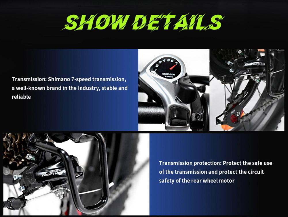 DUOTTS F26 Electric Bike 750W*2 Dual Motors LG 17.5Ah Battery 26*4.0 Fat Tire 55km/h Max Speed 55 Degree Climbing-Silve