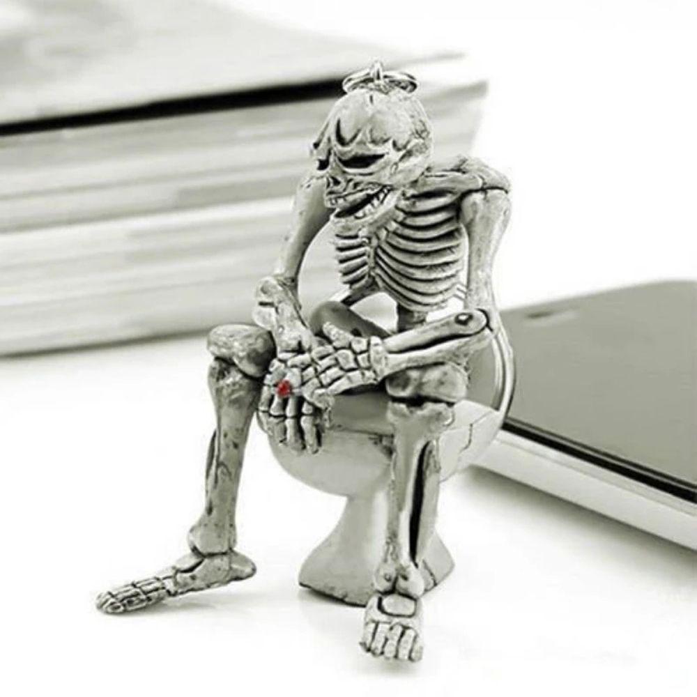 Punk Cool Skull Horror Skeleton Skull Key Rings Cranial Keychain Skull Keyring Skeleton Pendant