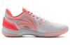 Li Ning Кроссовки для бадминтона Raid с резиновой амортизацией, износостойкие, низкие, унисекс, бело-красные, AYZT009-2