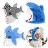 Adjustable Costume Hood for Halloween Shark Hat Mask Adults/Kids, Funny Plush Headgear, Parties Theme Photo Prop Versatile Headgear Carnival