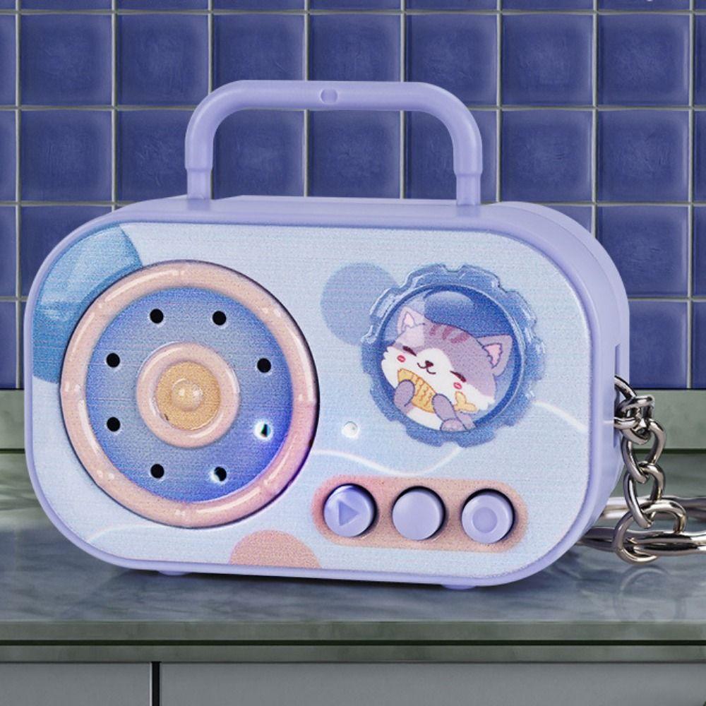 Кассетный магнитофон Ретро магнитофон Брелок Запись Музыкальная шкатулка Подвеска Рюкзак Подвеска