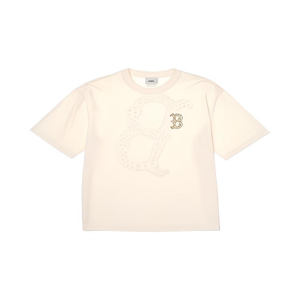 New MLB T Shirts Unisex Cream 3ATST0144-43CRS