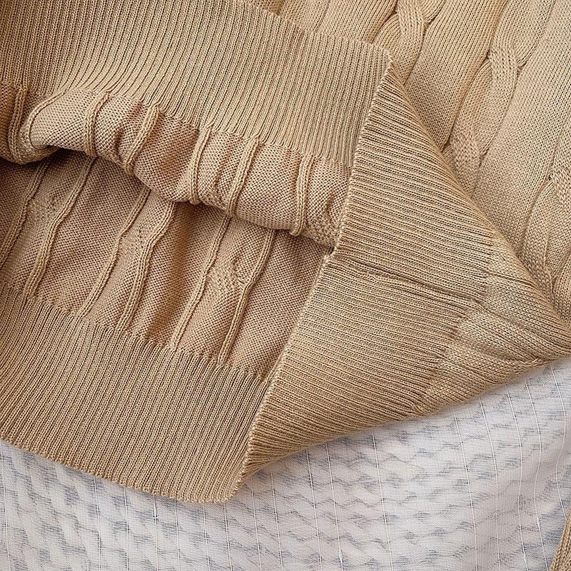 Lapel Splicing Fake Two-piece Sweater Women's Autumn and Winter New Slim-fit Long-sleeved Knitted Top Trendy