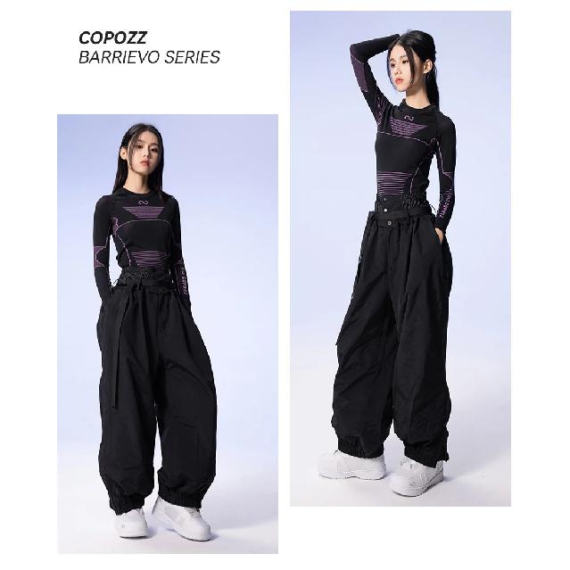 COPOZZ Brand Winter 3L Male Ski Pants Outdoor Sports Permeable Windproof Waterproof Female Snow Pant Warm Ski Snowboard Trousers