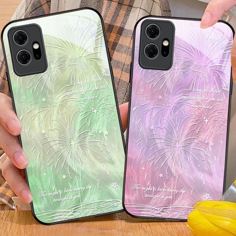 Исцеляющая завораживающая аура Для vivo Y16 Y76 Y75 Y52 Y72 Y55 Y72 5G Y100 Y33s 4G Y03 Y36 Y35 iQOO 12 Z9 Turbo Черный стеклянный чехол для телефона