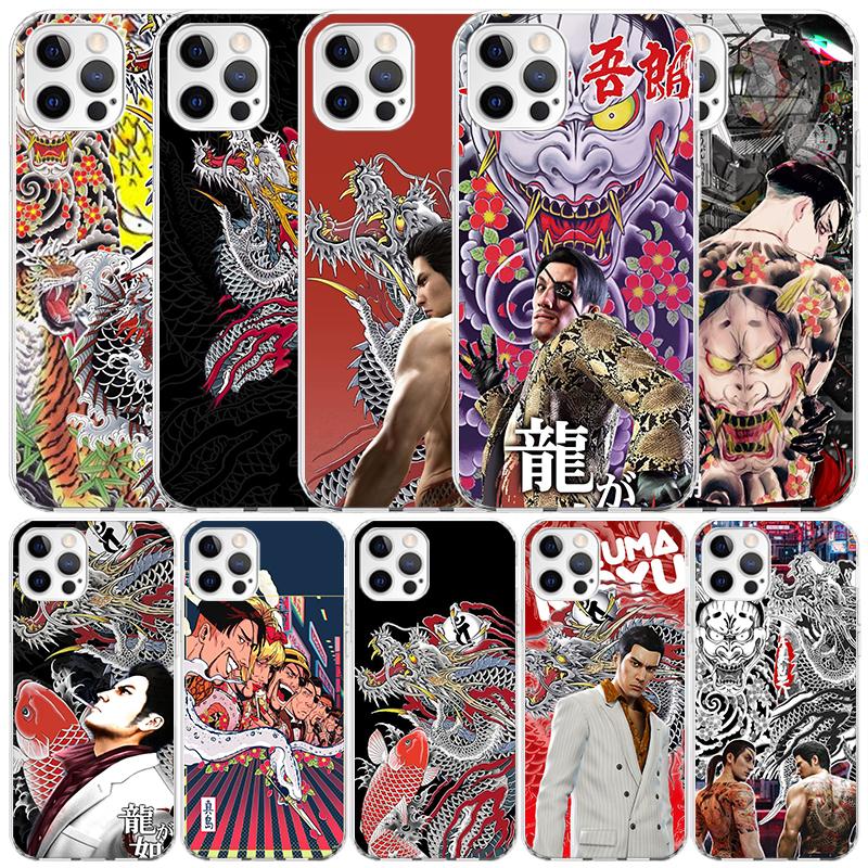 Чехол для iPhone 16 17 Air 15 14 Pro Max 16E с принтом Yakuza 0, Чехол для телефона 13 Mini 12 11 7 SE 8, Подходящие чехлы 16 17 Ai