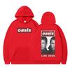 British Rock Band OASIS Live 25 Tour Hoodie Men Woman Oversized Hip Hop Sweatshirts Winter Thick Casual Oversized Tracksuit Tops