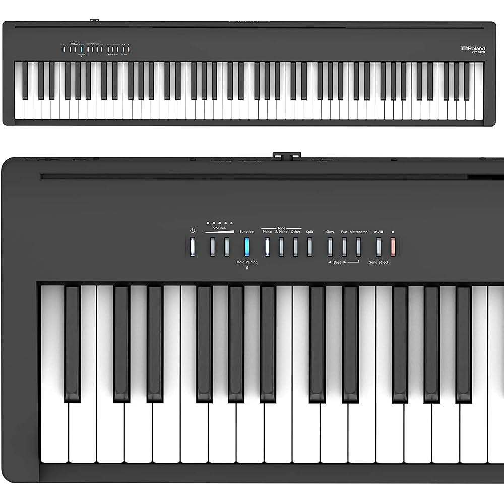 Roland FP-30X Portable Digital Piano 88 Keys Grand Touch with BH-181 Headphones Black