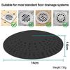 Round Shape Floor Drain Cover Hair Clean Up Shower Drain Pad  Kitchen Bathroom Accessories